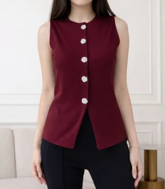 Vallina Outfit - Vian Top Wanita Remaja Casual Daily Matt Knit Premium Fit To L OOTD Korean Style