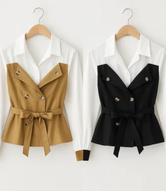Vallina Outfit - Balea Top Blouse Atasan Remaja Wanita Korean Style Premium