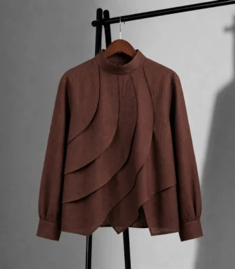 Vallina Outfit Kaluna Top Layering Layering Blouse Linen Wanita Korean Style Atasan Casual Premium